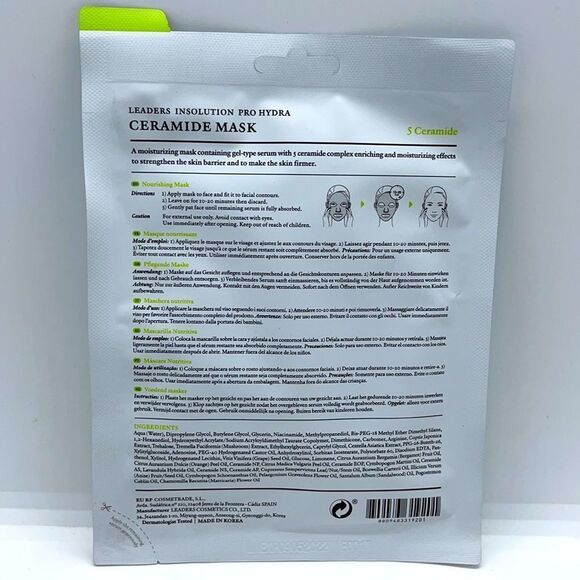 Leaders Insolution Pro Hydra Ceramide Mask (1) - Picture 3 of 3